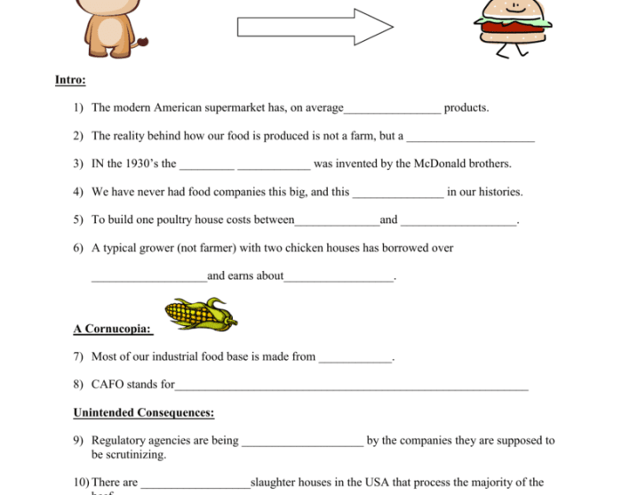 Food inc questions answer key