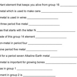 Hunting the elements nova worksheet answers