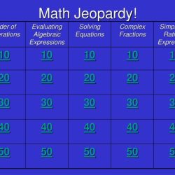 Math jeopardy questions and answers