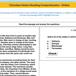 Cherokee family reunion answer key