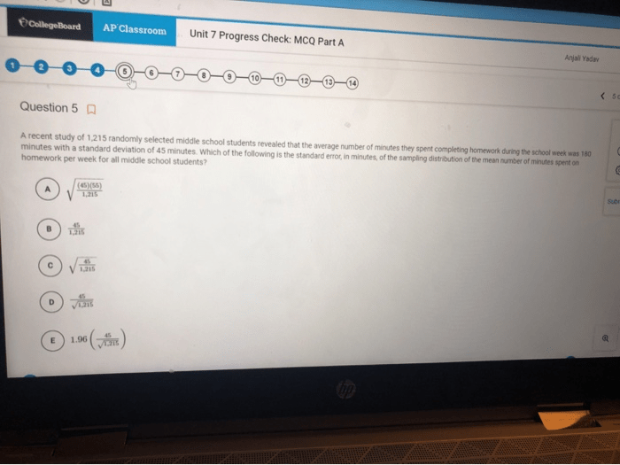 Ap calculus ab unit 1 progress check mcq part b